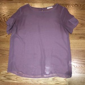 Kaitlyn Shear Purple Shirt